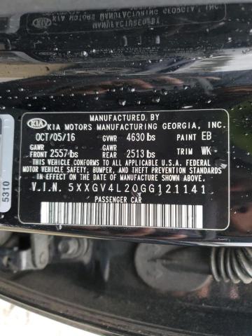 Photo 11 VIN: 5XXGV4L20GG121141 - KIA OPTIMA SXL 