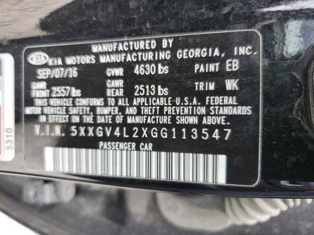 Photo 11 VIN: 5XXGV4L2XGG113547 - KIA OPTIMA SXL 