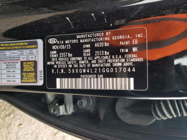 Photo 9 VIN: 5XXGW4L21GG017044 - KIA OPTIMA SX 