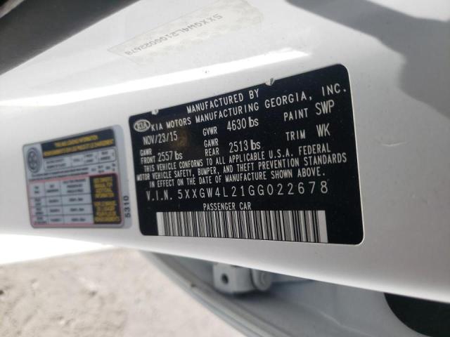 Photo 9 VIN: 5XXGW4L21GG022678 - KIA OPTIMA SX 