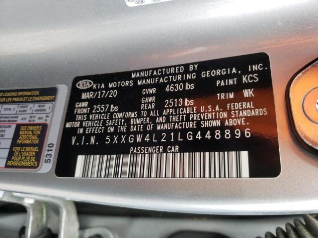 Photo 9 VIN: 5XXGW4L21LG448896 - KIA OPTIMA SX 