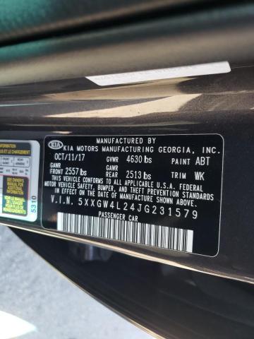 Photo 9 VIN: 5XXGW4L24JG231579 - KIA OPTIMA SX 