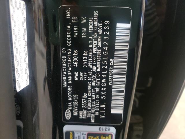 Photo 9 VIN: 5XXGW4L25LG423239 - KIA OPTIMA SX 