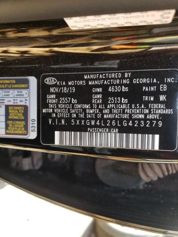 Photo 9 VIN: 5XXGW4L26LG423279 - KIA OPTIMA SX 