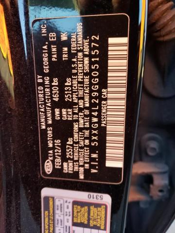 Photo 11 VIN: 5XXGW4L29GG051572 - KIA OPTIMA 