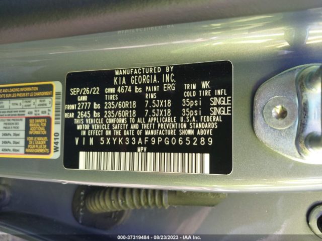 Photo 8 VIN: 5XYK33AF9PG065289 - KIA SPORTAGE 