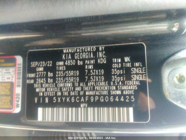 Photo 8 VIN: 5XYK6CAF9PG064425 - KIA SPORTAGE 