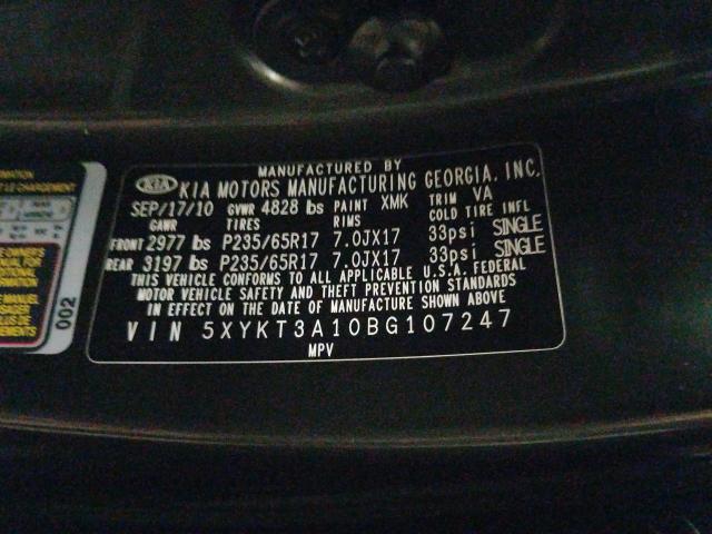 Photo 9 VIN: 5XYKT3A10BG107247 - KIA SORENTO 