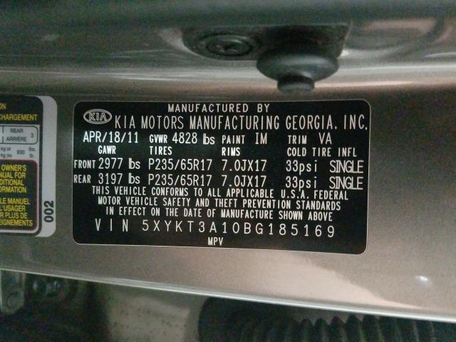 Photo 9 VIN: 5XYKT3A10BG185169 - KIA SORENTO BA 