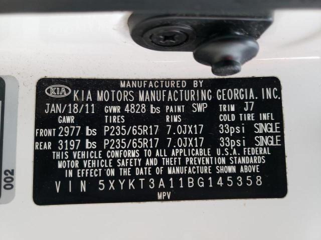 Photo 9 VIN: 5XYKT3A11BG145358 - KIA SORENTO BA 