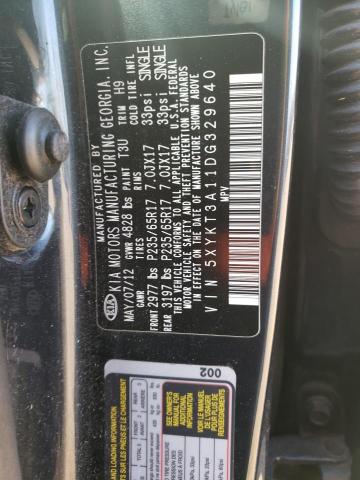 Photo 11 VIN: 5XYKT3A11DG329640 - KIA SORENTO 