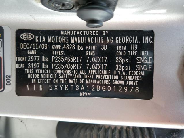 Photo 12 VIN: 5XYKT3A12BG012978 - KIA SORENTO BA 