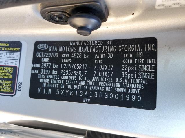 Photo 11 VIN: 5XYKT3A13BG001990 - KIA SORENTO BA 