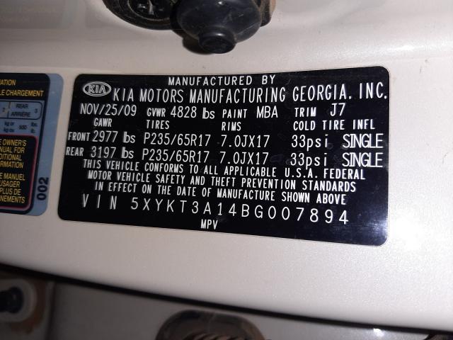 Photo 9 VIN: 5XYKT3A14BG007894 - KIA SORENTO BA 