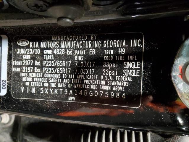 Photo 11 VIN: 5XYKT3A14BG075984 - KIA SORENTO 