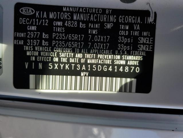 Photo 12 VIN: 5XYKT3A15DG414870 - KIA SORENTO LX 