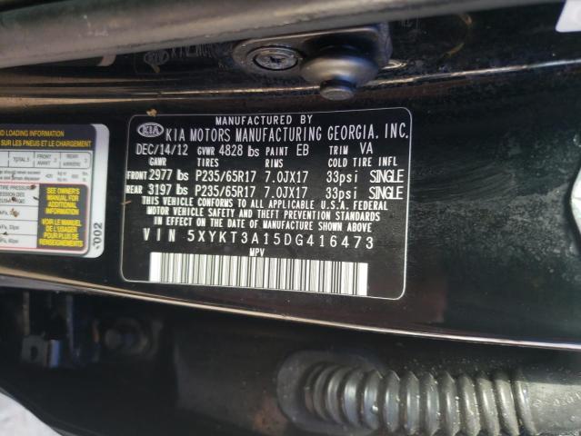 Photo 12 VIN: 5XYKT3A15DG416473 - KIA SORENTO LX 