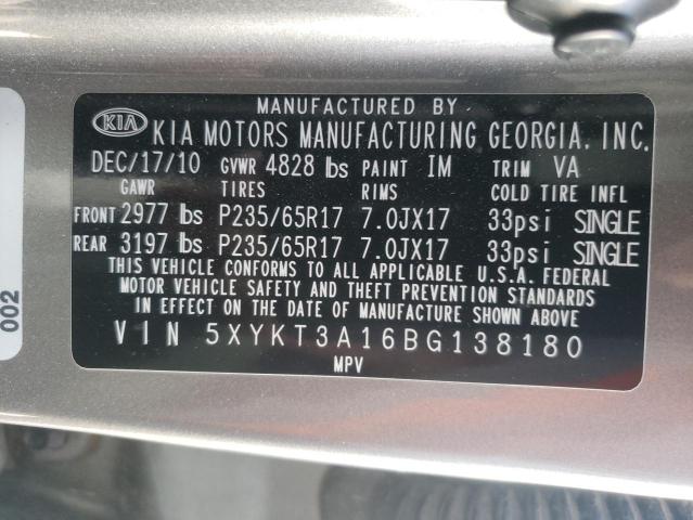 Photo 9 VIN: 5XYKT3A16BG138180 - KIA SORENTO BA 