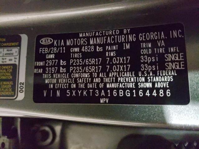 Photo 9 VIN: 5XYKT3A16BG164486 - KIA SORENTO BA 