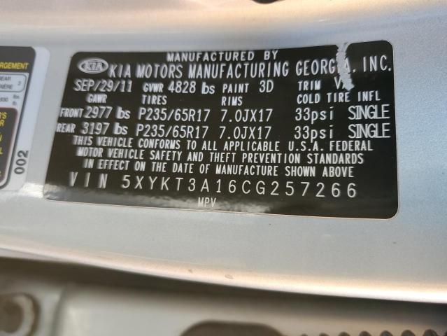 Photo 12 VIN: 5XYKT3A16CG257266 - KIA SORENTO BA 