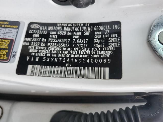 Photo 11 VIN: 5XYKT3A16DG400069 - KIA SORENTO 