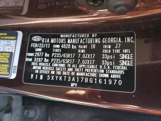 Photo 11 VIN: 5XYKT3A17BG161970 - KIA SORENTO 