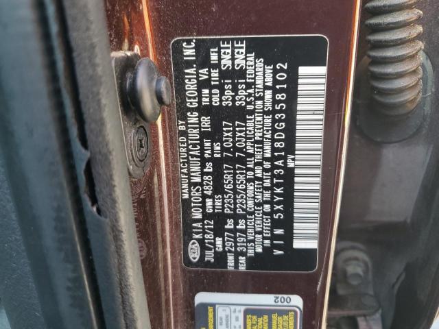 Photo 12 VIN: 5XYKT3A18DG358102 - KIA SORENTO 