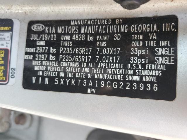 Photo 12 VIN: 5XYKT3A19CG223936 - KIA SORENTO BA 