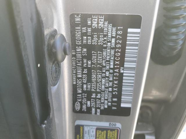 Photo 12 VIN: 5XYKT3A1XCG292781 - KIA SORENTO BA 