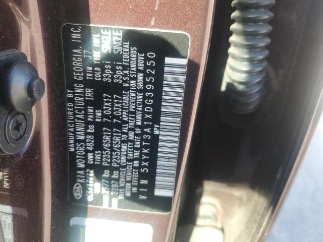 Photo 12 VIN: 5XYKT3A1XDG395250 - KIA SORENTO 