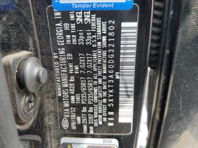 Photo 12 VIN: 5XYKT3A60DG321802 - KIA SORENTO LX 