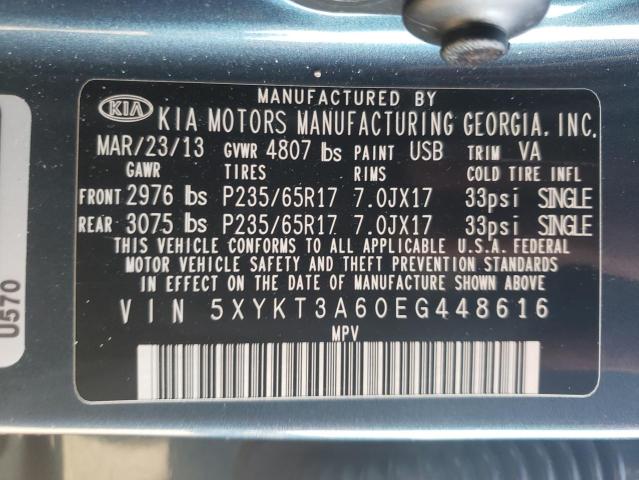 Photo 9 VIN: 5XYKT3A60EG448616 - KIA SORENTO LX 