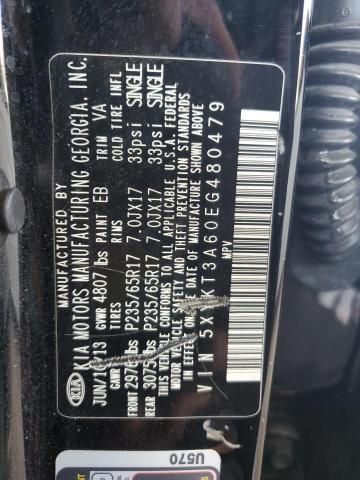 Photo 9 VIN: 5XYKT3A60EG480479 - KIA SORENTO LX 