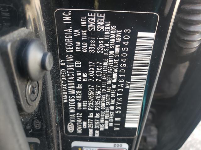 Photo 9 VIN: 5XYKT3A61DG405403 - KIA SORENTO LX 