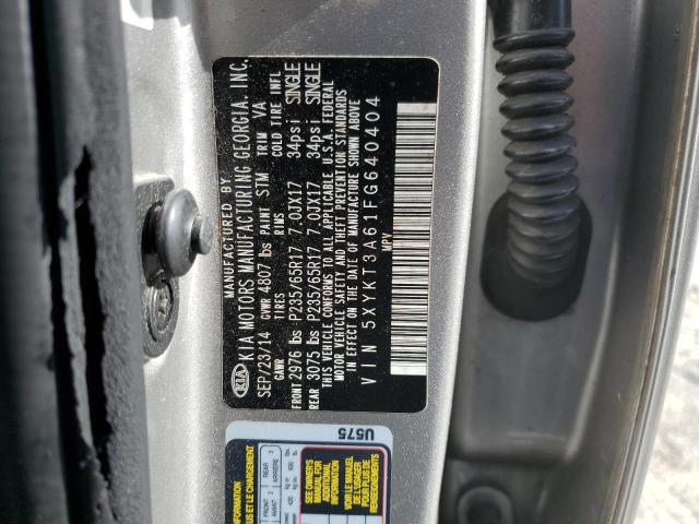 Photo 9 VIN: 5XYKT3A61FG640404 - KIA SORENTO LX 