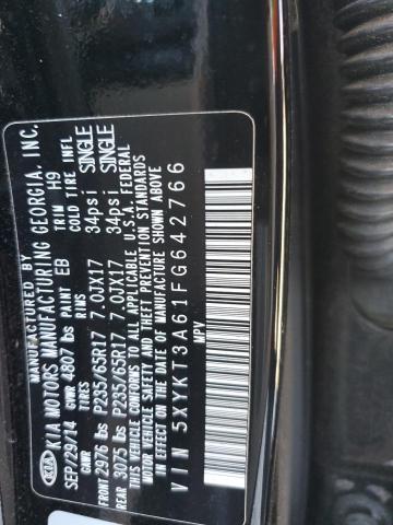 Photo 11 VIN: 5XYKT3A61FG642766 - KIA SORENTO LX 