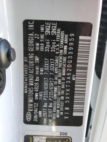 Photo 11 VIN: 5XYKT3A62DG339959 - KIA SORENTO 