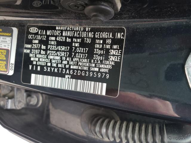 Photo 9 VIN: 5XYKT3A62DG395979 - KIA SORENTO LX 