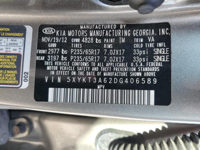 Photo 13 VIN: 5XYKT3A62DG406589 - KIA SORENTO 