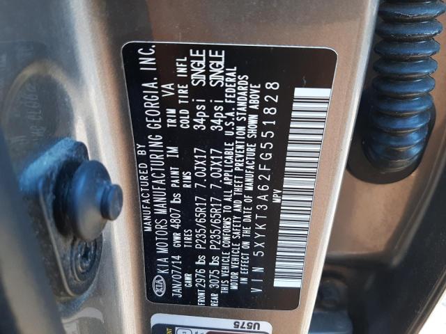 Photo 12 VIN: 5XYKT3A62FG551828 - KIA SORENTO 