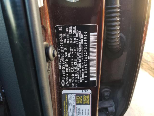 Photo 9 VIN: 5XYKT3A62FG594016 - KIA SORENTO LX 