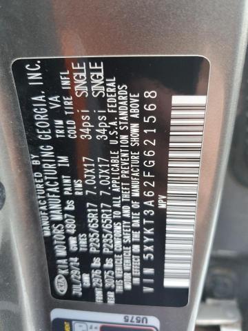 Photo 11 VIN: 5XYKT3A62FG621568 - KIA SORENTO 