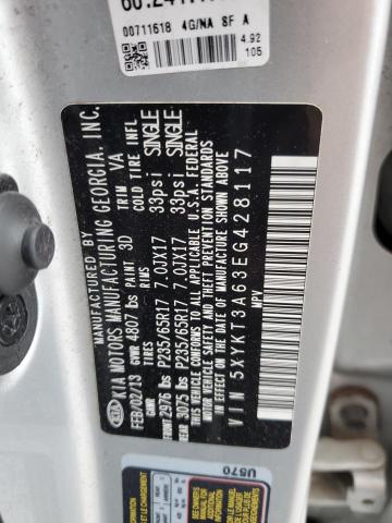 Photo 12 VIN: 5XYKT3A63EG428117 - KIA SORENTO LX 