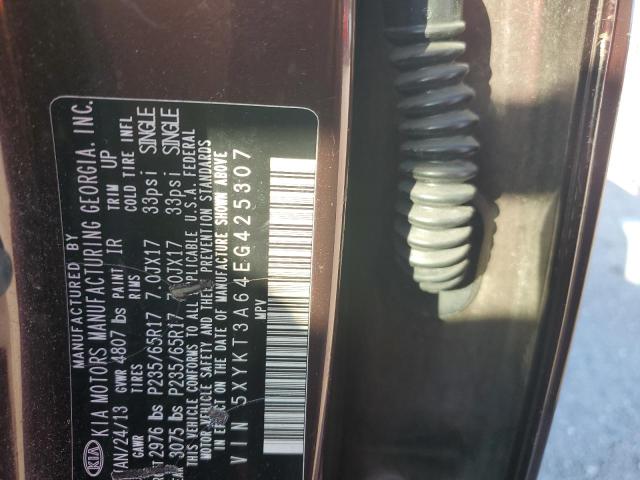 Photo 9 VIN: 5XYKT3A64EG425307 - KIA SORENTO 