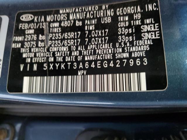 Photo 12 VIN: 5XYKT3A64EG427963 - KIA SORENTO 