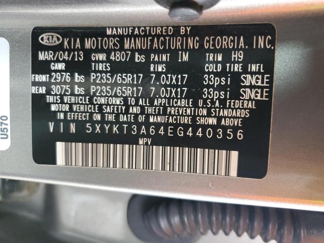 Photo 11 VIN: 5XYKT3A64EG440356 - KIA SORENTO 