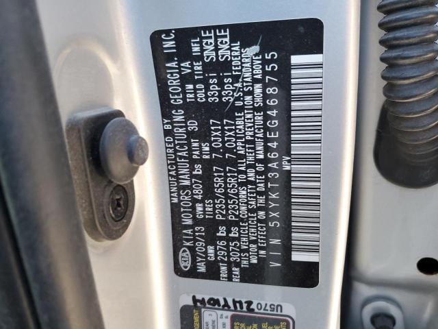 Photo 11 VIN: 5XYKT3A64EG468755 - KIA SORENTO 