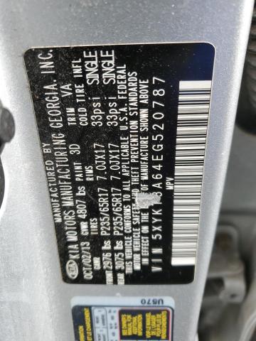 Photo 12 VIN: 5XYKT3A64EG520787 - KIA SORENTO 