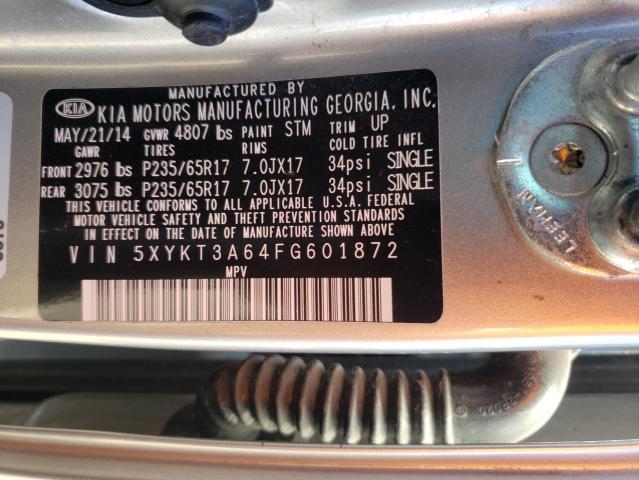 Photo 9 VIN: 5XYKT3A64FG601872 - KIA SORENTO 