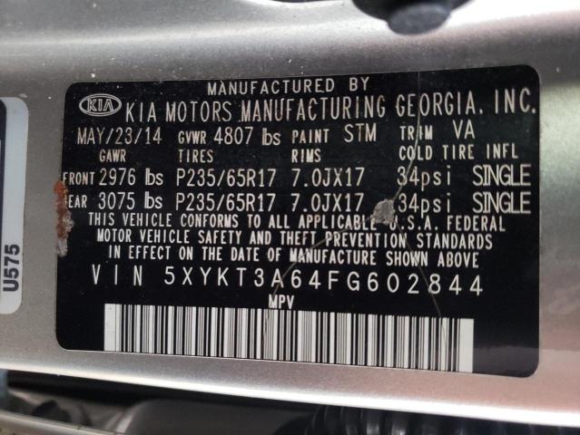 Photo 9 VIN: 5XYKT3A64FG602844 - KIA SORENTO LX 